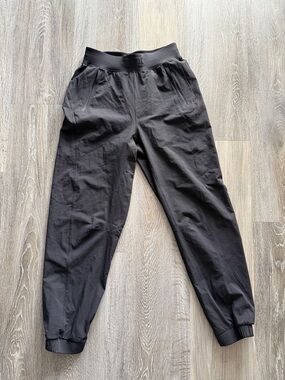 lululemon athletica Black Track Joggers with Elastic Waistband